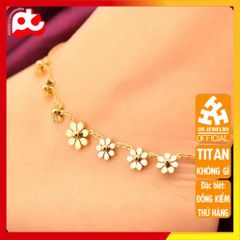 Lắc Chân Nữ Titan Cao Cấp - Thiết Kế Thanh Lịch, Bền Bỉ, Không Gỉ, Phụ Kiện Thời Trang Đẹp - Quà Tặng Ý Nghĩa Dành Cho Nữ