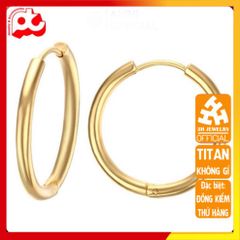 Bông Tai Nam Titan Cao Cấp - Thiết Kế Nam Tính Đẳng Cấp, Không Gỉ, Màu Vàng - Phụ Kiện Thời Trang Nam Tính