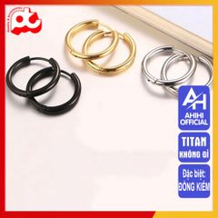 Bông Tai Nam Titan Cao Cấp - Thiết Kế Nam Tính Đẳng Cấp, Không Gỉ, Màu Vàng - Phụ Kiện Thời Trang Nam Tính