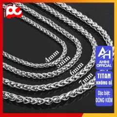 Dây Chuyền Titan Nam Cao Cấp 7mm - Phong Cách Sang Trọng Chống Gỉ Sét - Trang Sức Nam Đẳng Cấp, An Toàn Cho Da