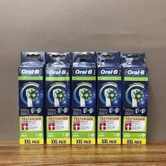 Đầu bàn chải đánh răng điện Oral-B thay thế - Bộ 8 đầu mềm an toàn cho nướu, thiết kế làm sạch hiệu quả cho cả trẻ em và người lớn