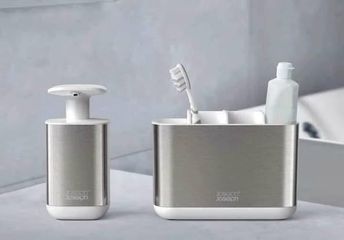 Khay Đựng Bàn Chải Joseph Joseph Inox 70531 - Thiết Kế Tiện Lợi Cho Bàn Chải Đánh Răng Điện và Kem Đánh Răng, Tiện Ích và Dễ Dàng Vệ Sinh