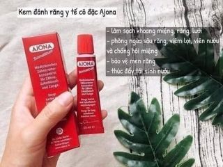 Kem đánh răng Ajona Chuyên Ngăn Sâu Răng, Chống Viêm Nướu, Hàng Đức - Sạch Mảng Bám, Khử Mùi Hôi Miệng