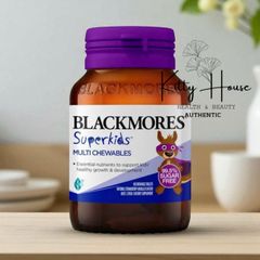 Kẹo Nhai Blackmores Superkids Multi Chewables Hương Dâu-Vani Cho Bé Từ 2-12 Tuổi - Vitamin Tăng Cường Sức Khỏe & Miễn Dịch
