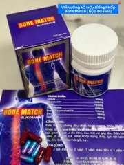 Viên Uống Bone Match (60 Viên) - Hỗ Trợ Sức Khỏe Xương Khớp, Giúp Giảm Đau Nhức và Cải Thiện Vận Động