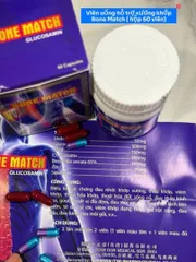 Viên Uống Bone Match (60 Viên) - Hỗ Trợ Sức Khỏe Xương Khớp, Giúp Giảm Đau Nhức và Cải Thiện Vận Động