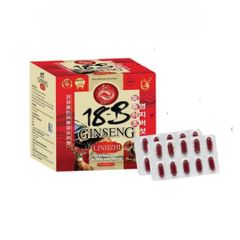 Viên uống Ginseng Linh Chi 18B - Hỗ trợ sức khỏe, tăng cường sức đề kháng, cải thiện mệt mỏi - Hộp 100 viên tự nhiên cao cấp