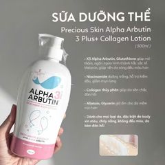 Sữa Dưỡng Thể Alpha Arbutin Collagen 500ml - Dưỡng Trắng Da Mịn Màng, Chống Lão Hóa - Chính Hãng Thai Lan