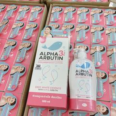 Sữa Dưỡng Thể Alpha Arbutin Collagen 500ml - Dưỡng Trắng Da Mịn Màng, Chống Lão Hóa - Chính Hãng Thai Lan