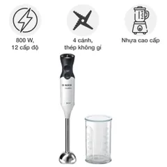 Máy Xay Sinh Tố Cầm Tay Bosch MS61A4110, công suất 800W