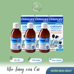Siro Canxi Osteocare Vitabiotics 200ml - Bổ Sung Canxi Hỗ Trợ Phát Triển Chiều Cao Cho Trẻ - Vị Cam Ngon Dễ Uống