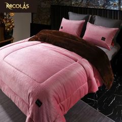 Chăn lông cừu cao cấp NICOLAS CASPER LUXURY 200x230cm - Sang trọng, êm ái, chống khuẩn, phù hợp cho giấc ngủ như ở resort 5 sao