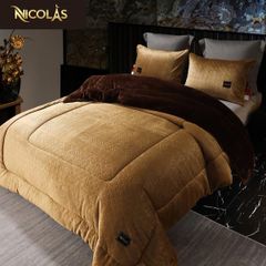 Chăn lông cừu cao cấp NICOLAS CASPER LUXURY 200x230cm - Sang trọng, êm ái, chống khuẩn, phù hợp cho giấc ngủ như ở resort 5 sao