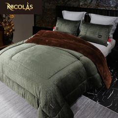 Chăn lông cừu cao cấp NICOLAS CASPER LUXURY 200x230cm - Sang trọng, êm ái, chống khuẩn, phù hợp cho giấc ngủ như ở resort 5 sao