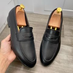Giày lười công sở DAVINCIA da mềm phong cách Hàn Quốc - Giày nam lịch sự đế cao su nguyên khối chống trượt, thoải mái khi đi làm và sự kiện