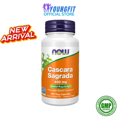 Viên Uống Cascara Sagrada NOW Foods 100 Viên - Hỗ Trợ Tiêu Hoá, Giảm Táo Bón - Sản Phẩm Từ Mỹ