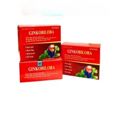 Viên Uống GINKOBILOBA Cao Bạch Quả & Đinh Lăng - Hỗ Trợ Giấc Ngủ, Giảm Đau Đầu - Hộp 60 Viên Nang Mềm