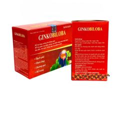 Viên Uống GINKOBILOBA Cao Bạch Quả & Đinh Lăng - Hỗ Trợ Giấc Ngủ, Giảm Đau Đầu - Hộp 60 Viên Nang Mềm