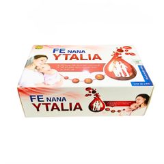 Viên uống bổ sung Sắt FE NANA YTALIA 60 viên - Hỗ trợ giảm nguy cơ thiếu máu, cung cấp Acid Folic và Vitamin B cho cơ thể.