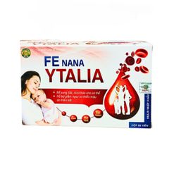 Viên uống bổ sung Sắt FE NANA YTALIA 60 viên - Hỗ trợ giảm nguy cơ thiếu máu, cung cấp Acid Folic và Vitamin B cho cơ thể.