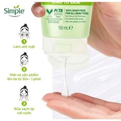 Sữa Rửa Mặt Simple Refreshing Facial Wash 150ml - Dành Cho Mọi Loại Da, Làm Sạch Hiệu Quả, Phù Hợp Da Nhạy Cảm