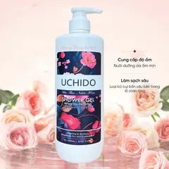 Sữa Tắm Nước Hoa UCHIDO 1000ml Hương Miracle - Dưỡng Ẩm, Hương Thơm Quyến Rũ, Chăm Sóc Da Nhạy Cảm, Thiết Kế Tiện Lợi