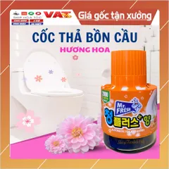 Cốc Tẩy Bồn Cầu Hàn Quốc Mr.Fresh 180g - Khử Mùi, Diệt Khuẩn, Hương Quế Táo, Giữ Bồn Cầu Sạch Sẽ, Tiện Lợi Dùng 40 Ngày