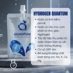10 Túi Quantum Hydrogen - Nước Uống Lượng Tử Ion Kiềm Giúp Cân Bằng Axit, Chống Oxi Hóa