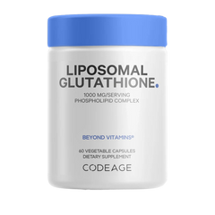 Viên uống trắng da Codeage 1000mg Liposomal Glutathione - Hỗ trợ làm sáng da, hộp 60 viên, không GMO, sản xuất tại Mỹ