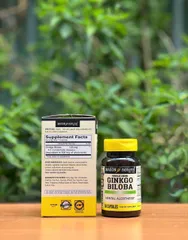 Viên uống bổ não Ginkgo Biloba Mason Natural 60 viên - Hỗ trợ trí nhớ, tập trung và tuần hoàn máu, sản xuất tại Mỹ