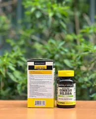 Viên uống bổ não Ginkgo Biloba Mason Natural 60 viên - Hỗ trợ trí nhớ, tập trung và tuần hoàn máu, sản xuất tại Mỹ
