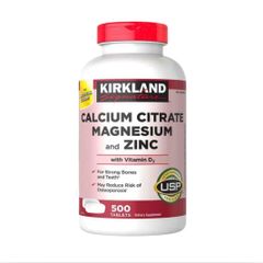 Viên uống bổ sung canxi Kirkland - Hỗ trợ xương và răng chắc khỏe, 500 viên - Thực phẩm chức năng chất lượng từ Mỹ