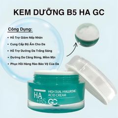 Kem Dưỡng Ẩm Phục Hồi Da Derma Science HA + B5 GC 50ml - Cấp ẩm tối ưu, phục hồi da khô, nhạy cảm, chiết xuất tự nhiên