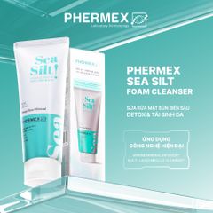 Sữa Rửa Mặt Khoáng Biển Sâu PHERMEX Sea Silt Foam Cleanser 150ml - Làm Sạch, Detox Da, Phục Hồi Độ Ẩm, Dành Cho Da Dầu, Da Mụn