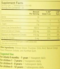 Siro ChildLife Calcium & Magnesium Vị Cam - Vitamin Tổng Hợp Hỗ Trợ Phát Triển Xương Cho Bé - Sản Phẩm Chất Lượng Từ Mỹ