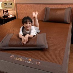 Chiếu mây băng YUKI 2025 - Chiếu điều hòa cao cấp, tặng kèm 2 vỏ gối, thoáng khí, mát lạnh, kháng khuẩn, an toàn sức khỏe