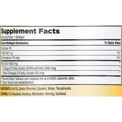 Viên Uống Dầu Cá Kirkland Omega 3 1000mg - Hỗ Trợ Tim Mạch, Giảm Mỡ Máu, Dễ Uống - 400 Viên Nhập Khẩu Mỹ
