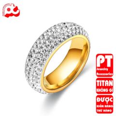 Nhẫn Nam Titan Cao Cấp Đính Đá - Phong Cách Đẳng Cấp, Chống Gỉ, Thời Trang Nam Tinh Tế, Quà Tặng Đặc Biệt