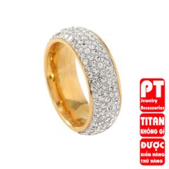 Nhẫn Nam Titan Cao Cấp Đính Đá Lấp Lánh – Phụ Kiện Thời Trang Bền Bỉ, An Toàn Cho Da, Phong Cách Đẳng Cấp cho Nam giới