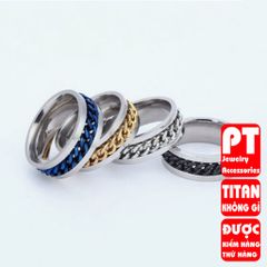Nhẫn Nam Titan Cao Cấp - Phong Cách Đẳng Cấp, Chống Gỉ, Chống Trầy Xước, Thời Trang Nam, Quà Tặng Ý Nghĩa