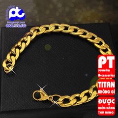 Lắc Tay Nam Titan Cao Cấp - Phụ Kiện Thời Trang Sang Trọng Không Gỉ Cho Phái Mạnh - Đẳng Cấp, Bền Bỉ, An Toàn Cho Da