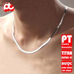 Dây Chuyền Nam Titan Cao Cấp 3mm - Thiết Kế Đẳng Cấp, Chống Trầy Xước, An Toàn Cho Da - Quà Tặng Ý Nghĩa Cho Phái Mạnh