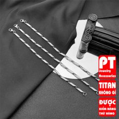 Lắc Tay Titan Cao Cấp Nam Nữ - Phong Cách Mạnh Mẽ, Không Gỉ, Thời Trang Đẳng Cấp - Quà Tặng Ý Nghĩa cho Dịp Đặc Biệt