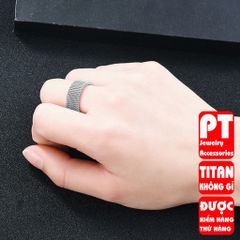 Nhẫn Titan Cao Cấp Nam Nữ - Thiết Kế Đẳng Cấp và Mạnh Mẽ, Chống Gỉ và Trầy Xước, Phụ Kiện Thời Trang Unisex