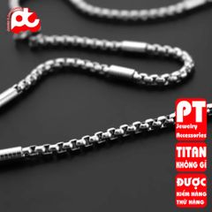Dây Chuyền Nam Titan Cao Cấp - Phong Cách Mạnh Mẽ Thời Trang Đẳng Cấp, Chống Gỉ, An Toàn Cho Da, Quà Tặng Ý Nghĩa