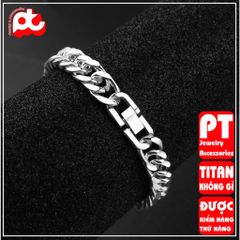 Lắc Tay Nam Titan Cao Cấp - Thiết Kế Mạnh Mẽ, Bền, Kháng Gỉ, Phụ Kiện Thời Trang Đẳng Cấp Cho Phái Mạnh 10mm