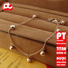 Lắc Chân Nữ Titan Cao Cấp - Phong Cách Thanh Lịch, An Toàn Cho Da, Không Gỉ, Nhiều Màu Sắc - Phụ Kiện Thời Trang Đẹp