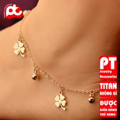 Lắc Chân Nữ Titan Cao Cấp - Thiết Kế Thanh Lịch, Chống Gỉ, An Toàn Cho Da - Phụ Kiện Thời Trang Nữ Đáng Mua