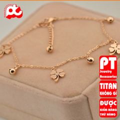 Lắc Chân Nữ Titan Cao Cấp - Thiết Kế Thanh Lịch, Chống Gỉ, An Toàn Cho Da - Phụ Kiện Thời Trang Nữ Đáng Mua