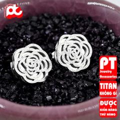 Bông Tai Nữ Titan Cao Cấp - Thiết Kế Sang Trọng, An Toàn Cho Da, Đặc Biệt Không Gỉ Sét, Quà Tặng Ý Nghĩa Chất Liệu Thời Trang
